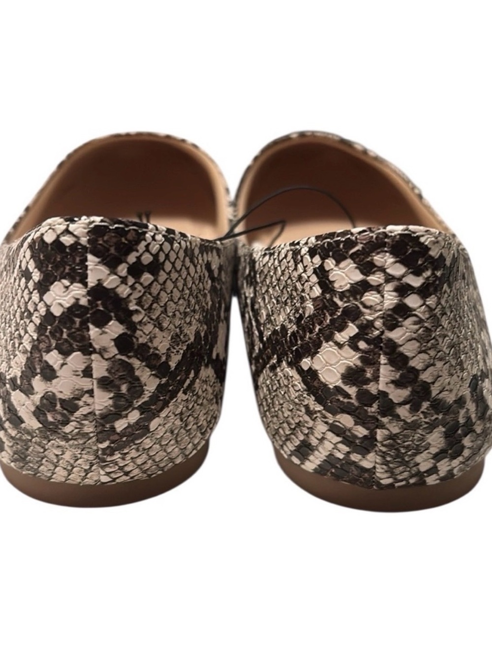 Pop Captive Faux Snakeskin Animal Print Ballet Flats Size 7 M NWT - Picture 3 of 8